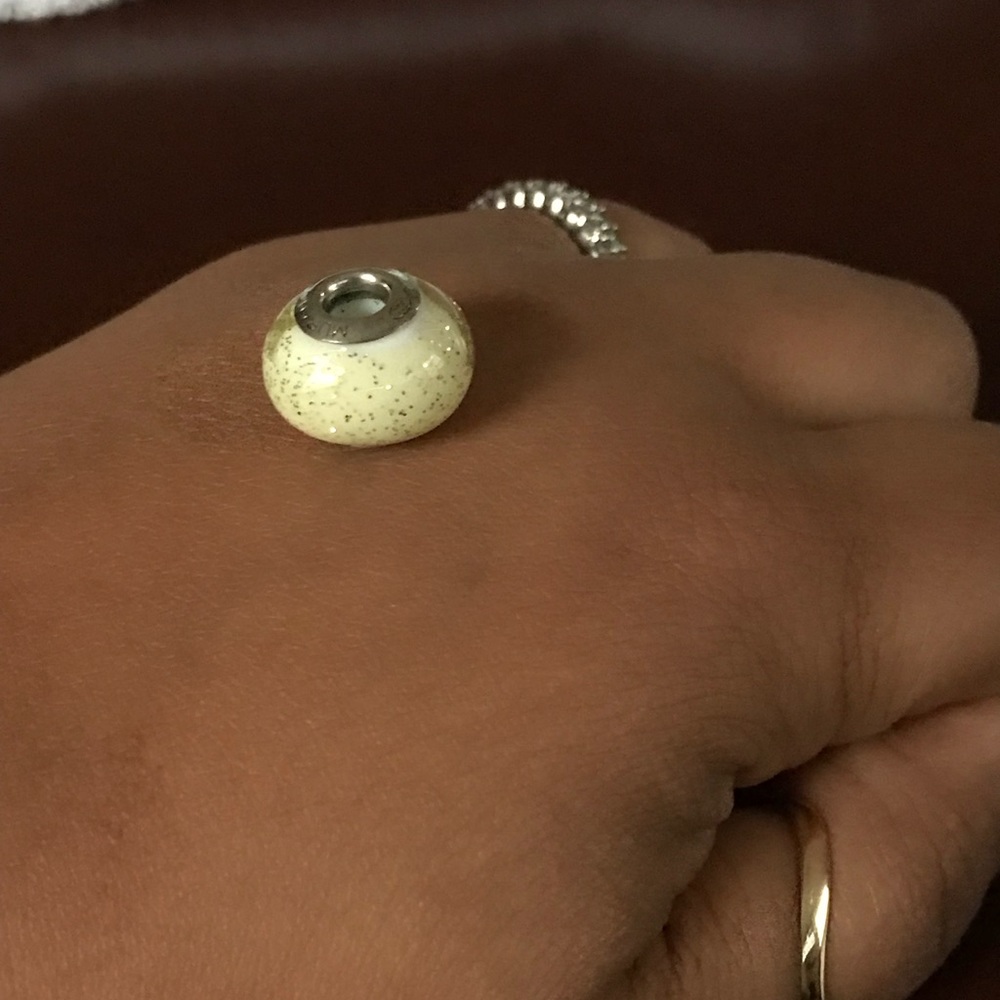 Gold sparkle charm